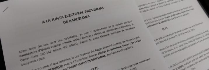Denunciem Trias per us electoral de l’Ajuntament